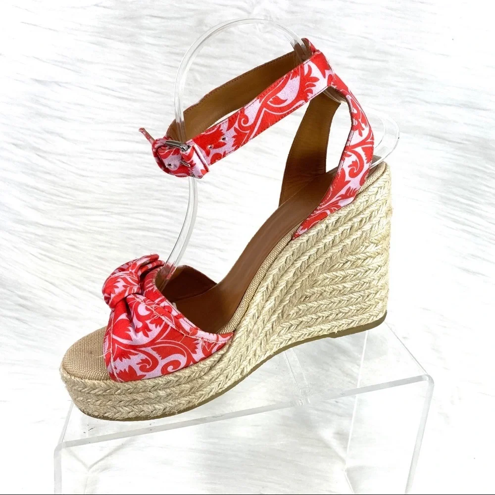 Marc‎ Jacobs Espadrille Sandals Red Floral Size39